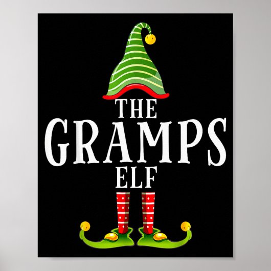 The Gramps Elf Funny Matching Pajama Xmas  Poster (Voorkant)