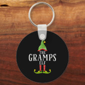 The Gramps Elf Funny Matching Pajama Xmas  Sleutelhanger (Voorkant)