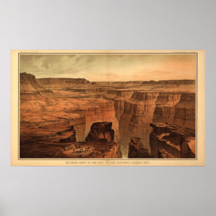 The Grand Canyon van Clarence Dutton 1882 Poster