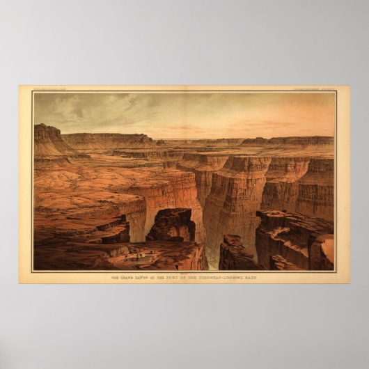 The Grand Canyon van Clarence Dutton 1882 Poster (Voorkant)