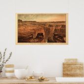 The Grand Canyon van Clarence Dutton 1882 Poster (Keuken)