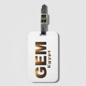 The Grand Egyptian Museum Bagagelabel (Voorkant (verticaal))