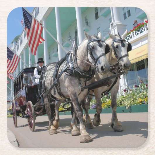 The Grand Hotel - Mackinac Island, Michigan Kartonnen Onderzetters (Voorkant)