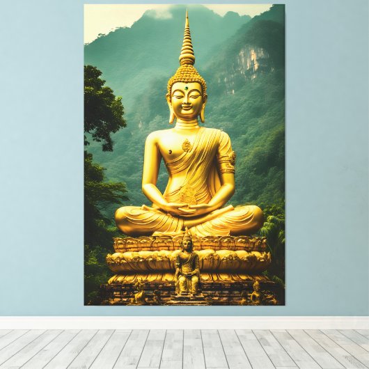 The Grand Samadhi of Suvarna Canvas Afdruk (Insitu (Houten vloer))