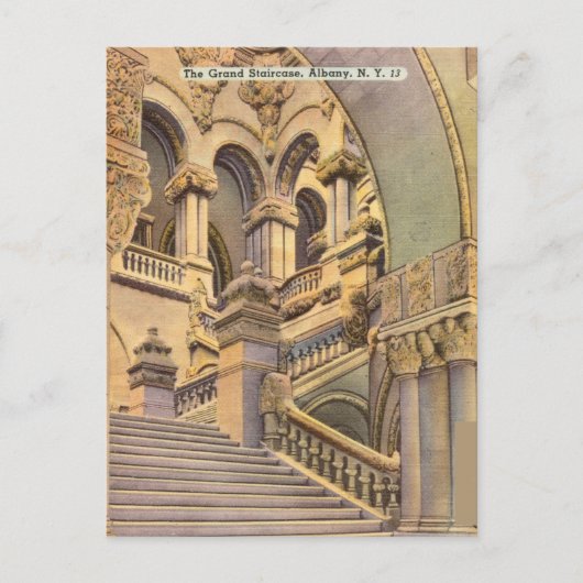 The Grand Staircase, Albany, New York Briefkaart (Voorkant)