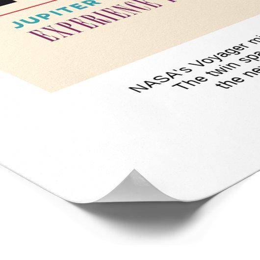 The Grand Tour Jupiter Saturn Uranus en Neptune Poster (Hoek)