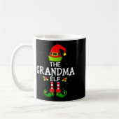 The Grandma Elf Christmas Family Matching Pajama Koffiemok (Links)