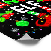 The Grandma Elf Costume Pajamas Pjs Christmas Xmas Poster (Hoek)