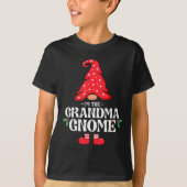The Grandma Gnome Funny Family Matching Group Chri T-shirt (Voorkant)