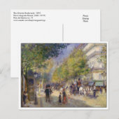 The Grands Boulevards van Renoir Briefkaart (Voorkant / Achterkant)