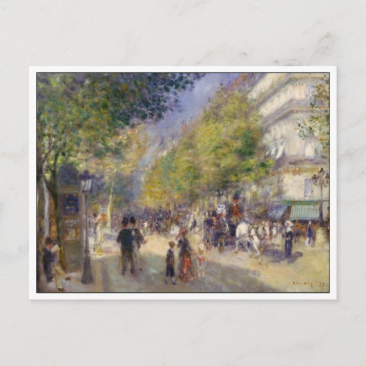 The Grands Boulevards van Renoir Briefkaart (Voorkant)