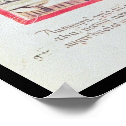 The Grape Harvest, 13e eeuw Poster (Hoek)