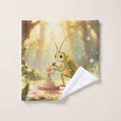 The Grasshopper and the Nectar Artwork.1 Bad Handdoek (Wasdoekje)