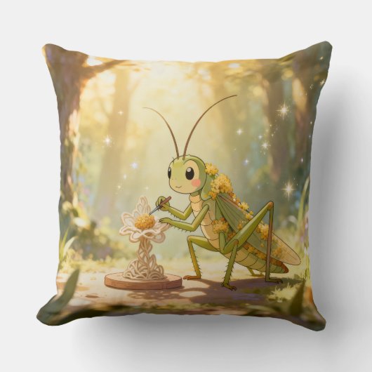 The Grasshopper and the Nectar Artwork.1 Kussen (Voorkant)