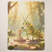 The Grasshopper and the Nectar Artwork.1 Sherpa Deken (Voorkant)