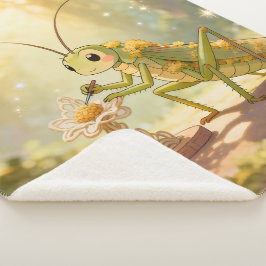 The Grasshopper and the Nectar Artwork.1 Sherpa Deken