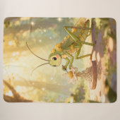 The Grasshopper and the Nectar Artwork.1 Sherpa Deken (Voorkant (horizontaal))