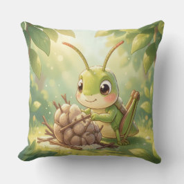 The Grasshopper and the Nectar Artwork.5 Kussen