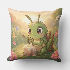 The Grasshopper and the Nectar Artwork.6 Kussen