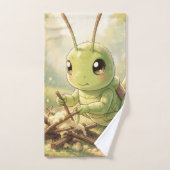 The Grasshopper and the Nectar Artwork Bad Handdoek (Handdoek)