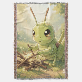 The Grasshopper and the Nectar Artwork Deken