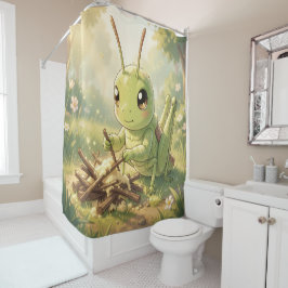 The Grasshopper and the Nectar Artwork Douchegordijn
