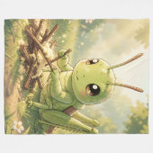 The Grasshopper and the Nectar Artwork Fleece Deken (Voorkant (Horizontaal))