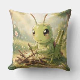 The Grasshopper and the Nectar Artwork Kussen