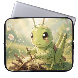 The Grasshopper and the Nectar Artwork Laptop Sleeve