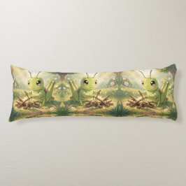 The Grasshopper and the Nectar Artwork Lichaamskussen