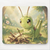 The Grasshopper and the Nectar Artwork Muismat (Voorkant)