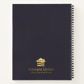 The Gratitude Journal of Indigo Blue Gold Notitieboek (Achterkant)