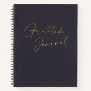 The Gratitude Journal of Indigo Blue Gold Notitieboek