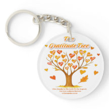 'The Gratitude Tree' Acryl Sleutelhanger
