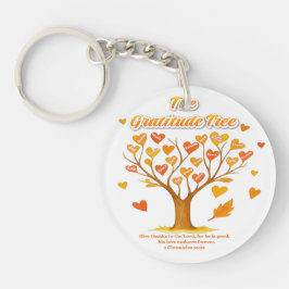 'The Gratitude Tree' Acryl Sleutelhanger