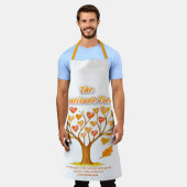 The Gratitude Tree All-Over Print Apron Schort (Gedragen)
