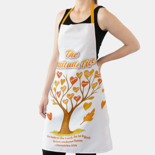 The Gratitude Tree All-Over Print Apron Schort (Insitu)