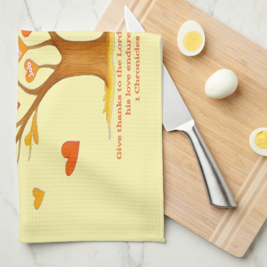 'The Gratitude Tree' Keukenhanddoeken (Quarter Fold)