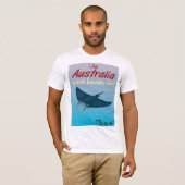 The Great Barrier Reef, Australia Travel poster T-shirt (Voorkant volledig)