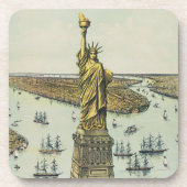 The Great Bartholdi Statue, Statue of Liberty Bier Onderzetter (Voorkant)