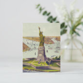 The Great Bartholdi Statue, Statue of Liberty Briefkaart (Staand voorkant)