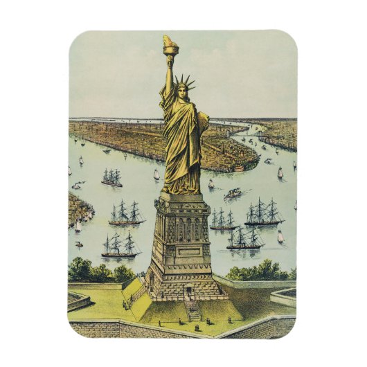 The Great Bartholdi Statue, Statue of Liberty Magneet (Verticaal)