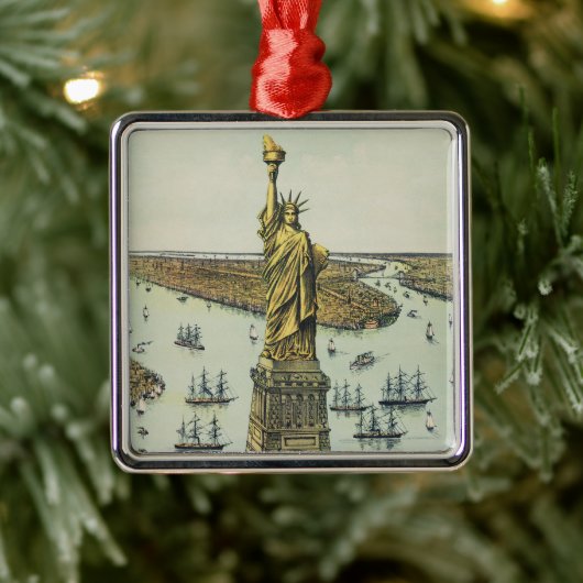 The Great Bartholdi Statue, Statue of Liberty Metalen Ornament (Boom)
