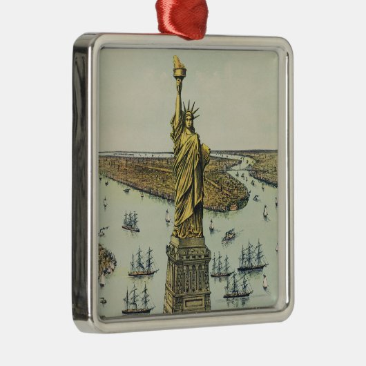 The Great Bartholdi Statue, Statue of Liberty Metalen Ornament (Rechts)