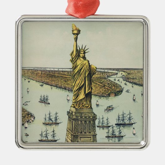 The Great Bartholdi Statue, Statue of Liberty Metalen Ornament (Voorkant)