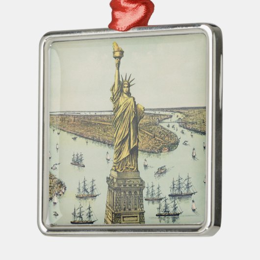 The Great Bartholdi Statue, Statue of Liberty Metalen Ornament (Links)
