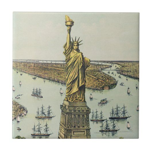 The Great Bartholdi Statue, Statue of Liberty Tegeltje (Voorkant)