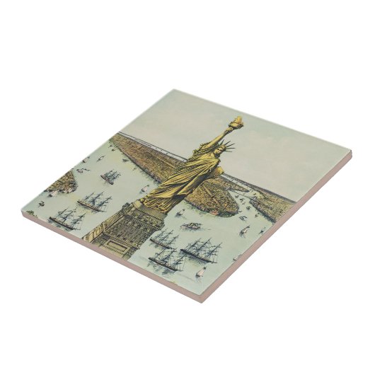 The Great Bartholdi Statue, Statue of Liberty Tegeltje (Zijkant)