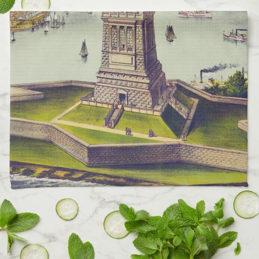 The Great Bartholdi Statue, Statue of Liberty Theedoek (Gevouwen)