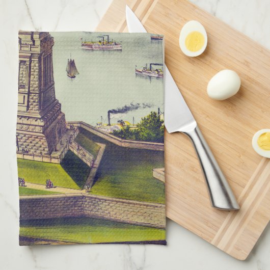 The Great Bartholdi Statue, Statue of Liberty Theedoek (Quarter Fold)